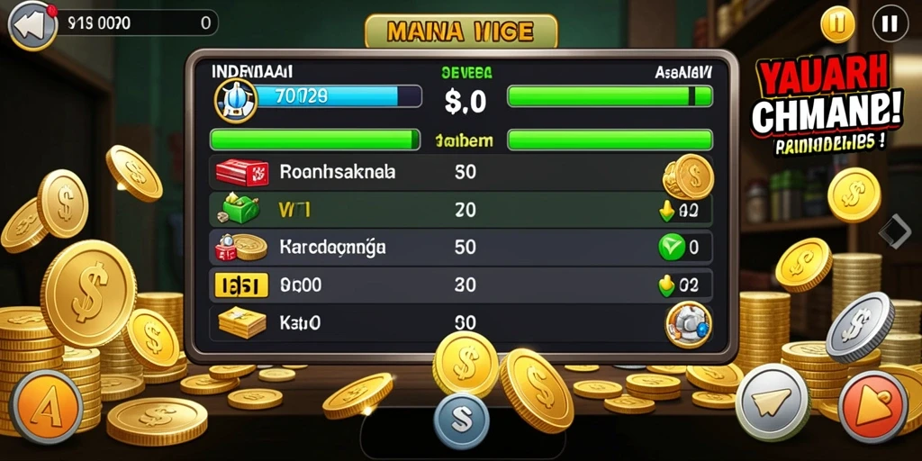 Tampilan awal game yang menarik dan interaktif.