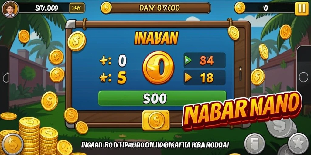 Tampilan awal game dengan tema yang menarik.