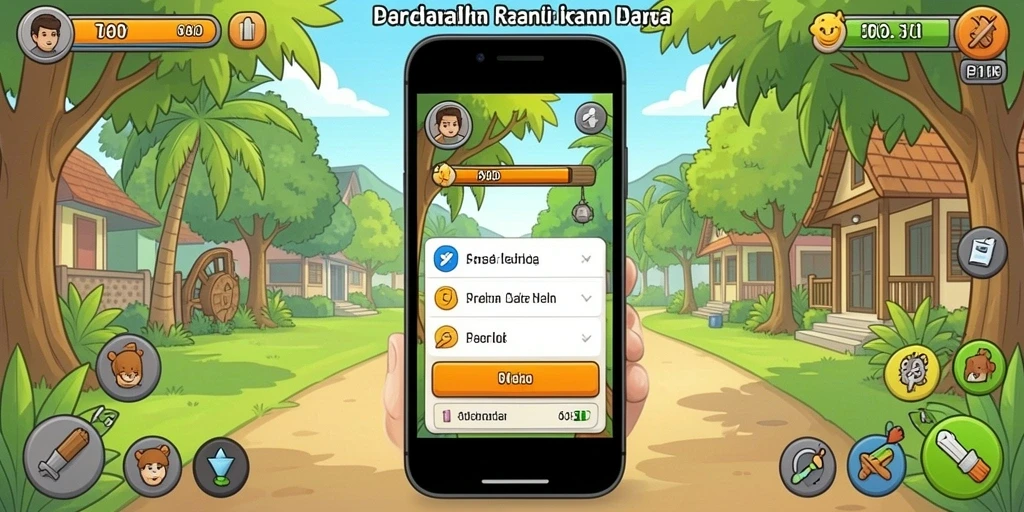 Screenshot menunjukkan tampilan antarmuka yang menarik.