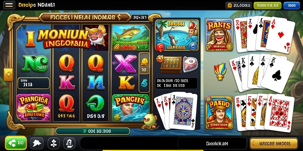 Tampilan awal game yang menarik dengan navigasi mudah.